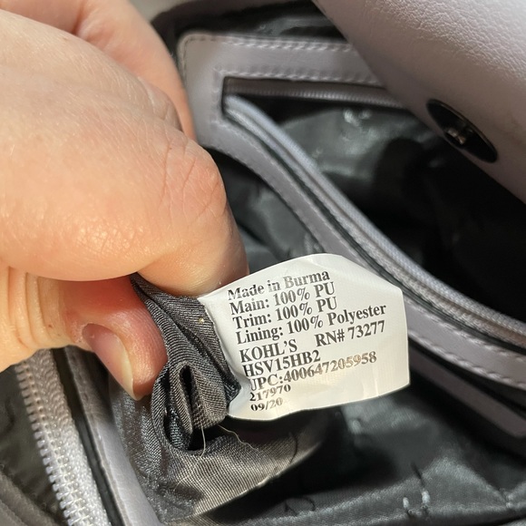 Vera Wang Gray Handbag - used only once - Picture 6 of 8